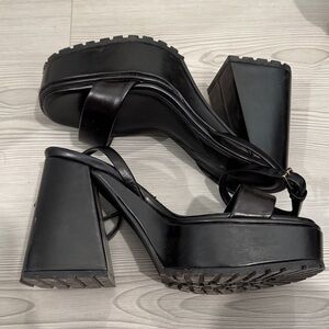 Zara Black Platform Women's Shoes